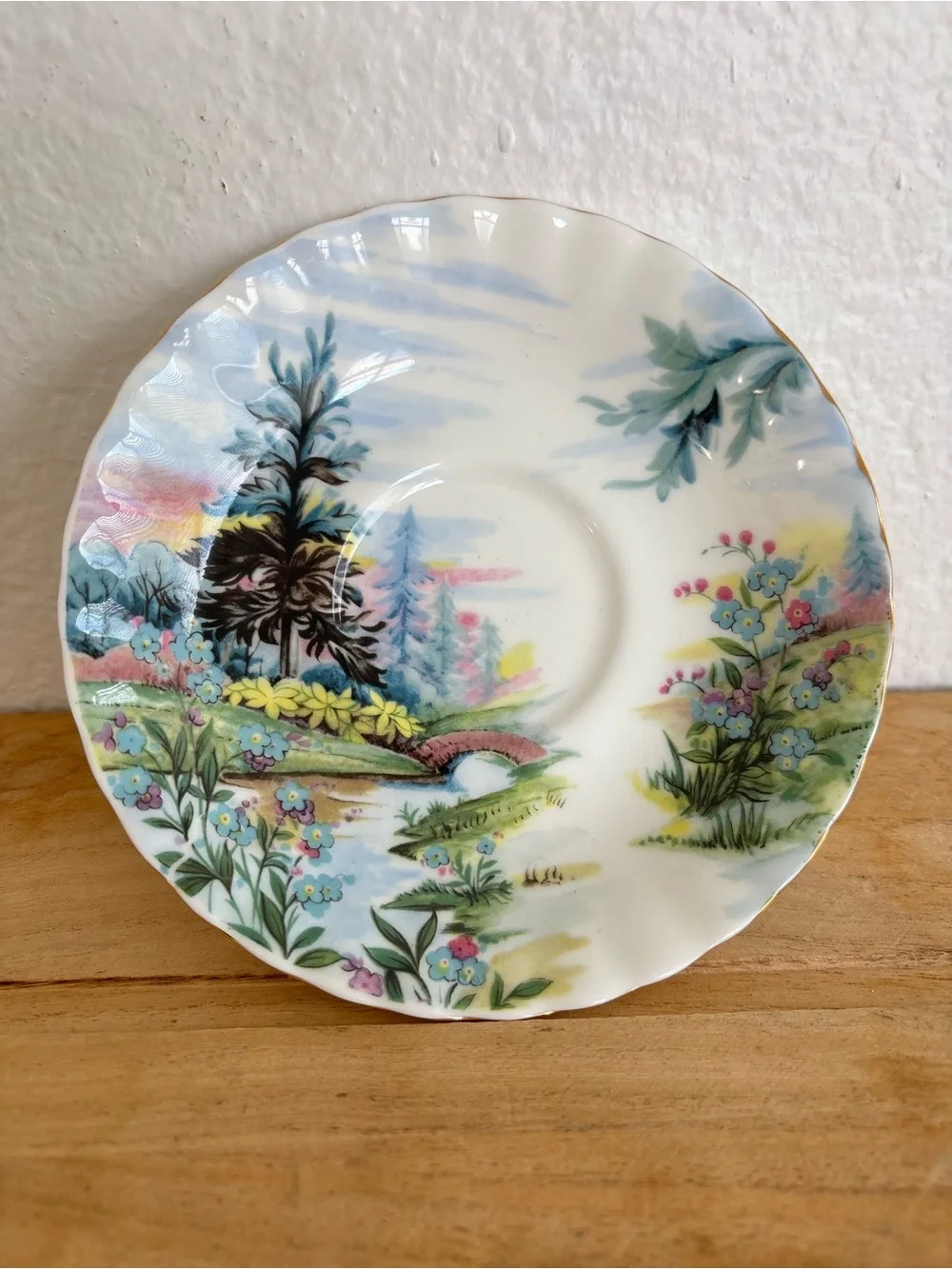 Royal Albert Saucer Dovedale Country Scenes VTG Bone China Replacement England
